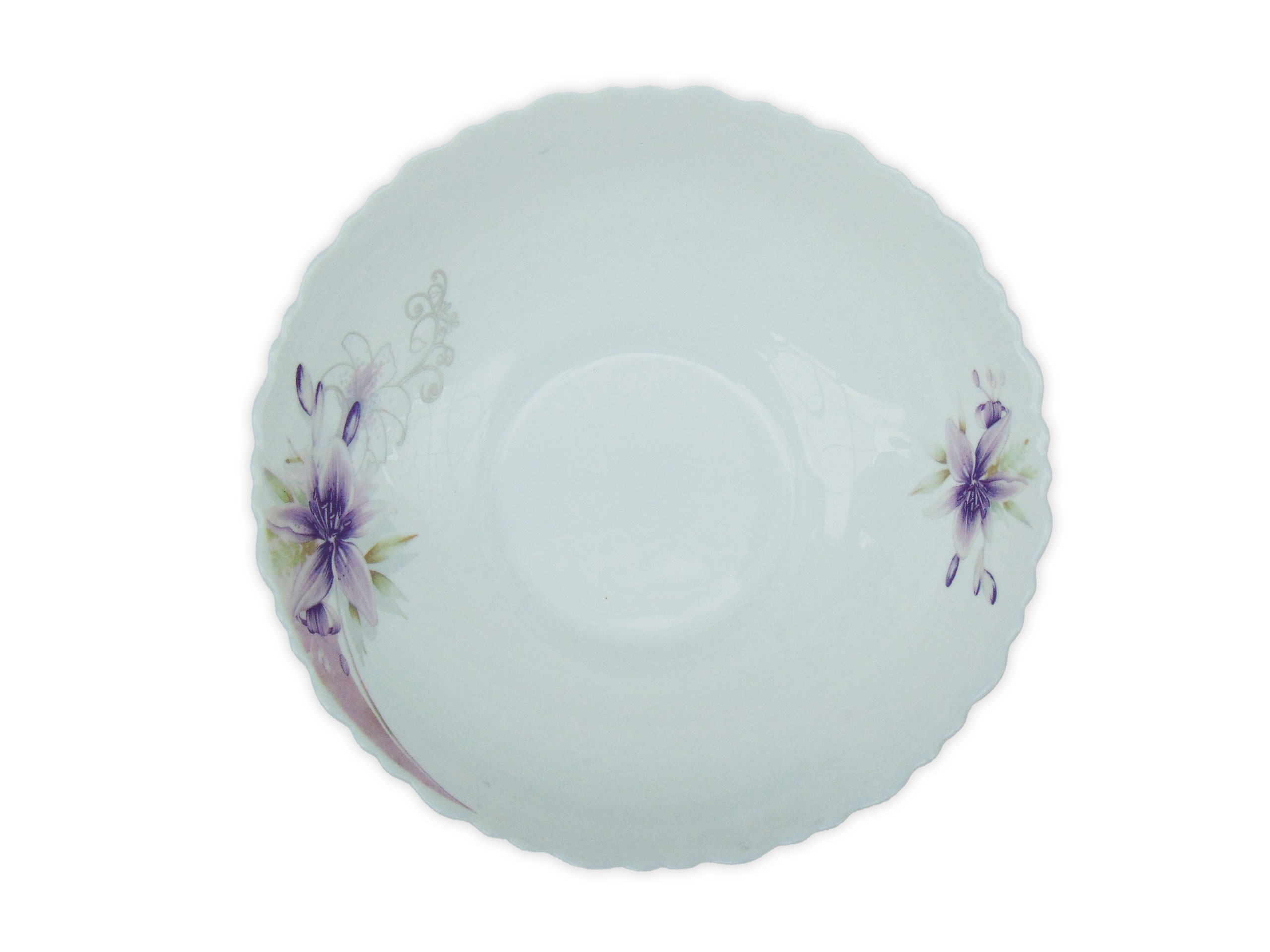 Bol Salata Rotund cu Model Floral MOV