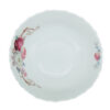 Bol Supa Rotund cu Model Floral ROZ-ALB