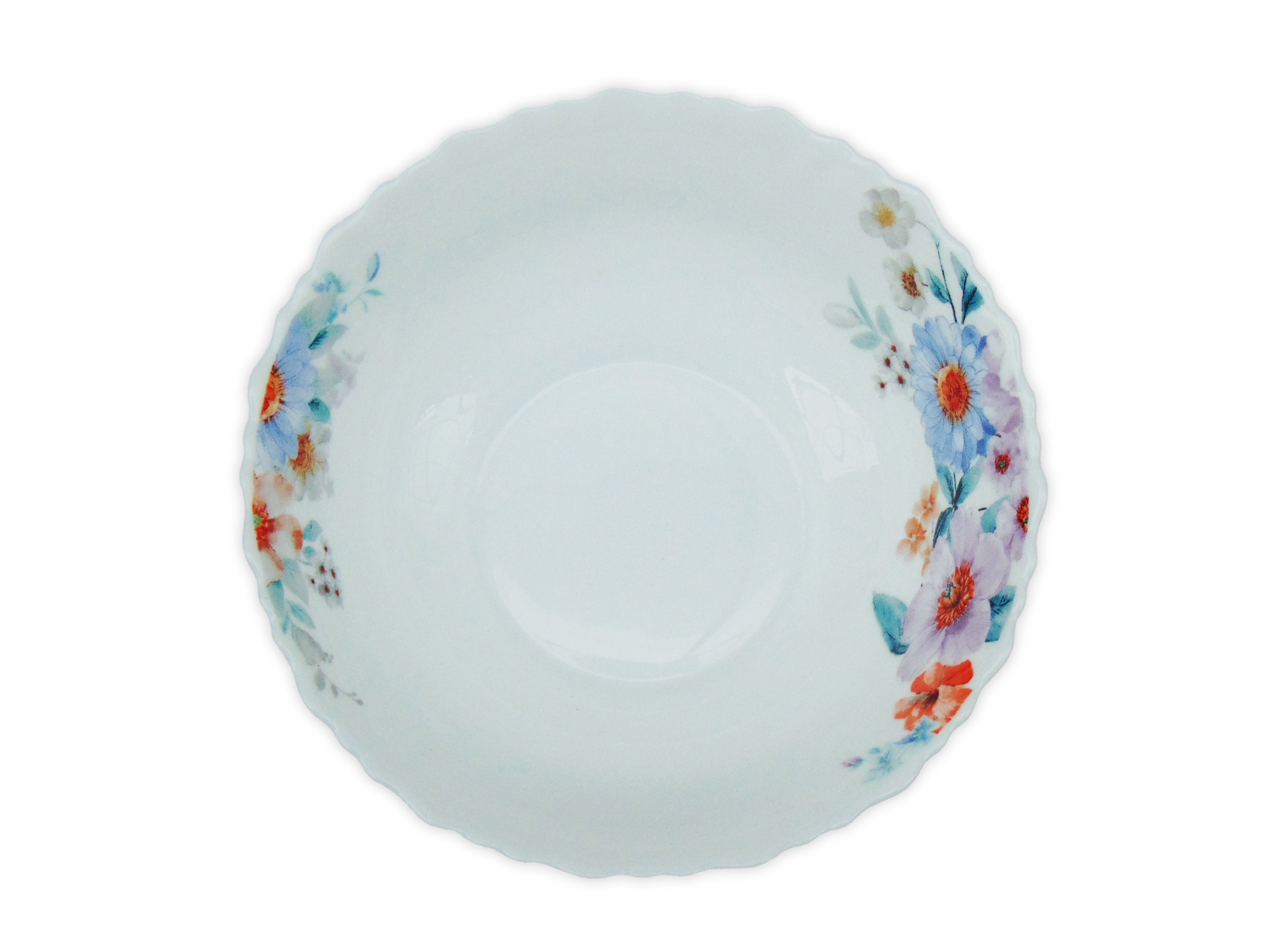 Bol Supa Rotund cu Model Floral LILA-BLEU