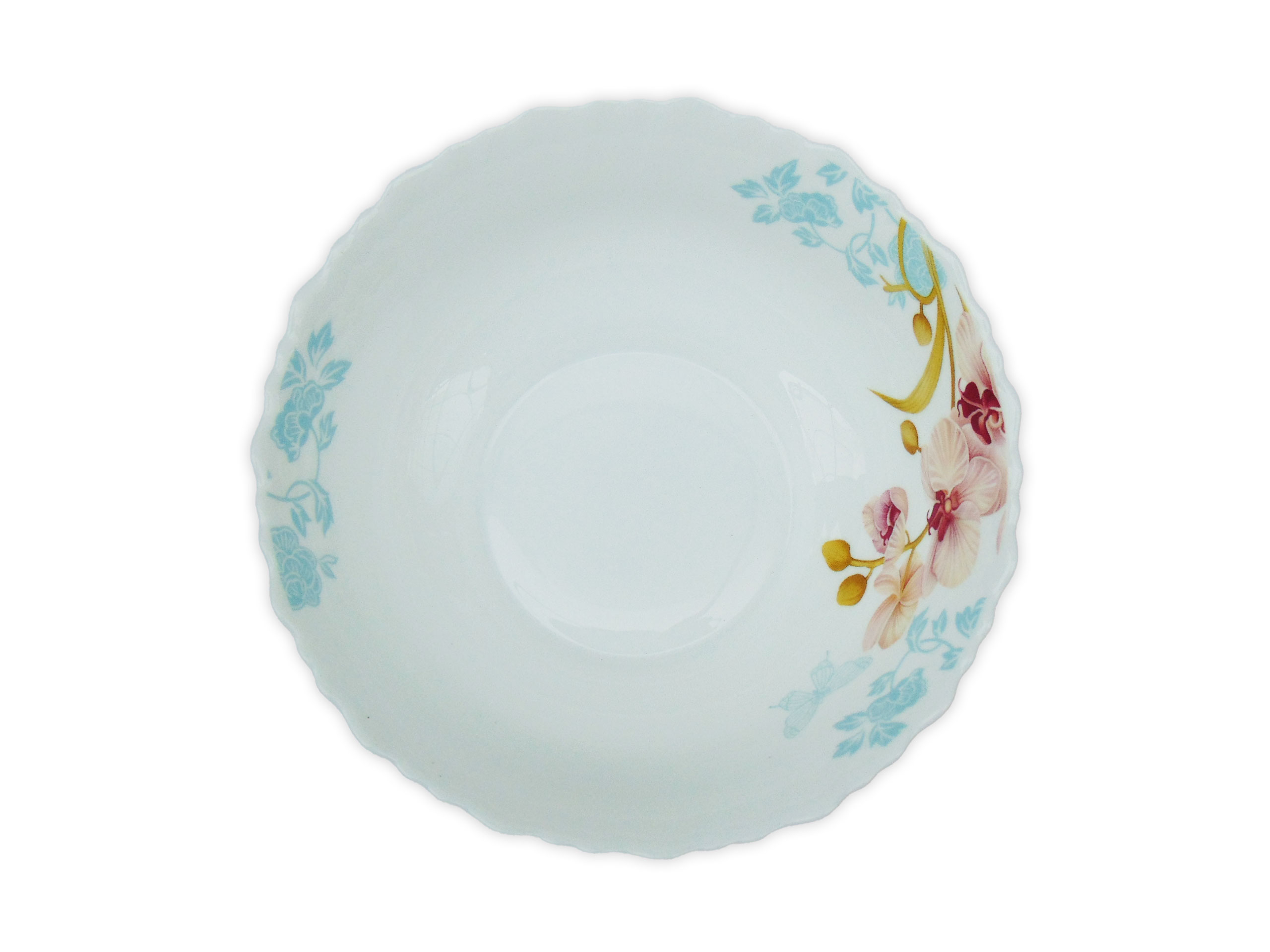 Bol Supa Rotund cu Model Floral ORHIDEE