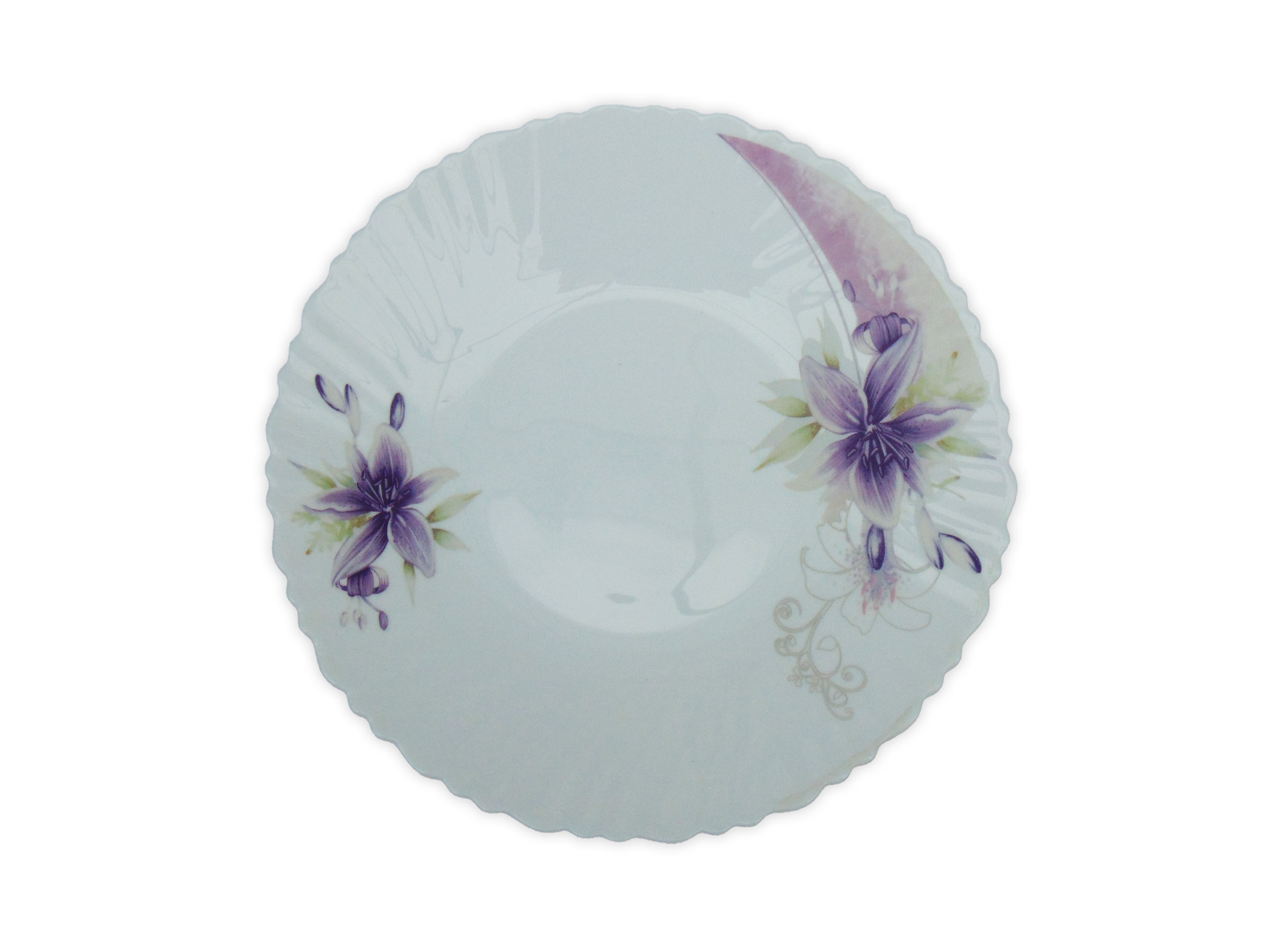Farfurie Întinsa APERITIV cu Model Floral MOV