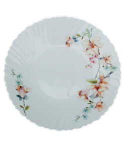 Farfurie Întinsa APERITIV cu Model Floral CREM