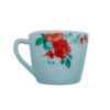 Cana Pătrata cu Model Floral ROSU-VERDE
