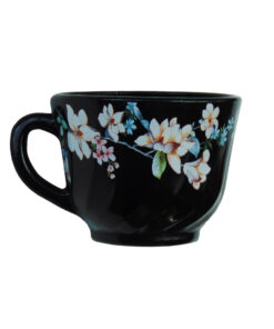 Ceașca pentru Cafea cu Model Floral ALB
