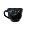 Ceașca pentru Cafea cu Model Floral ALB-AURIU