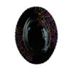 Platou Oval Negru cu Model Floral MOV