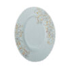 Platou Oval Alb cu Model Floral MARO