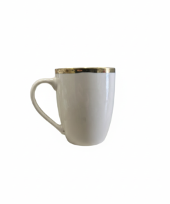 Cana ceramica model auriu