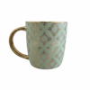 Cana ceramica model Vernil-Auriu