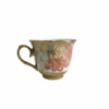 Ceașcă Aurie ceramică model floral Roz-Cărămiziu