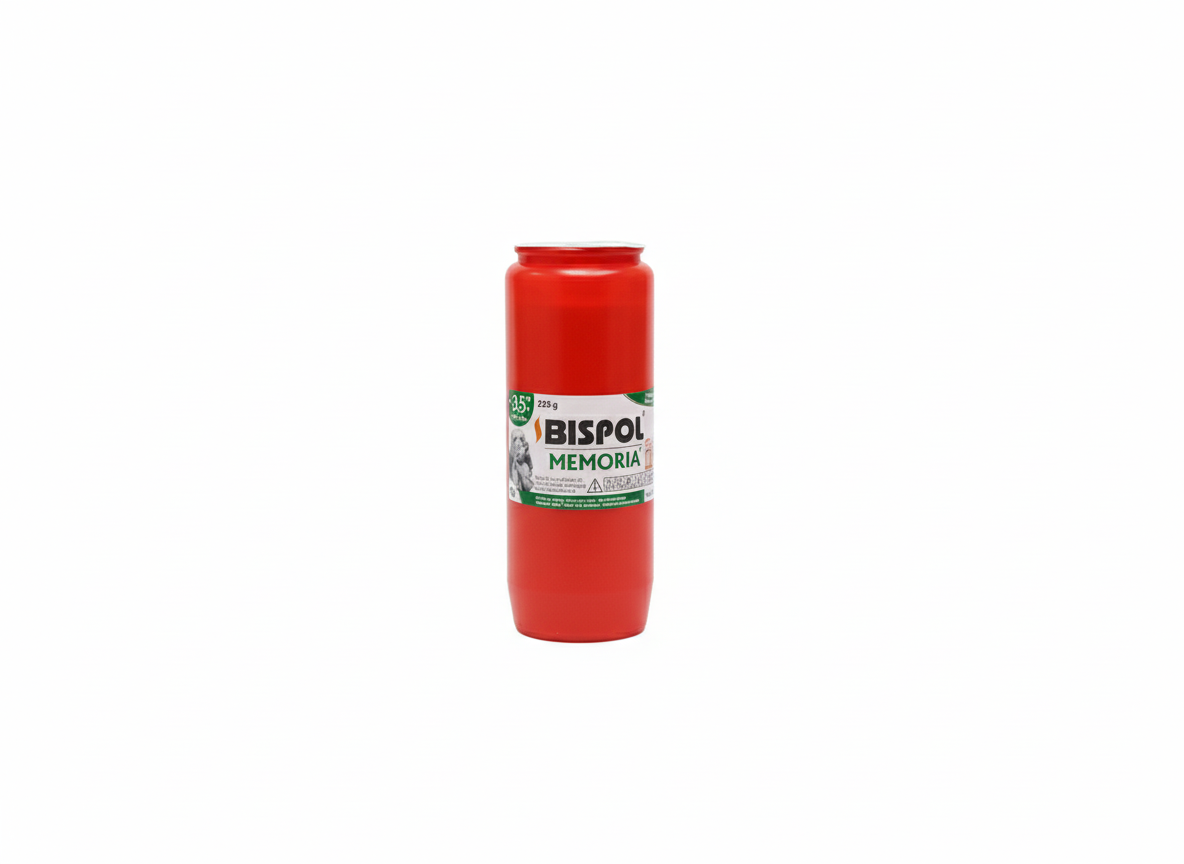 Candela Memoria Bispol Rosu 3,5 zile 225gr