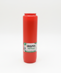 Candela Memoria Bispol Rosu 8 zile 530gr