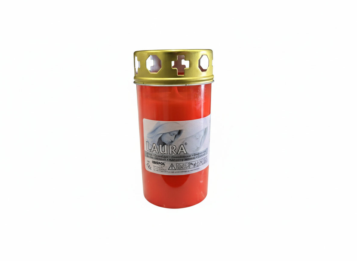 Candela Aura 4 zile (mica) Rosu