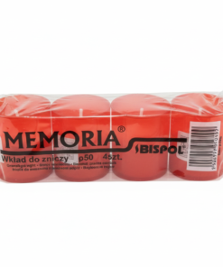 Set Candele 4 bucăți Memoria Bispol Rosu p50