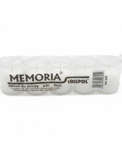Set Candele 5 bucăți Memoria Bispol Alb p30