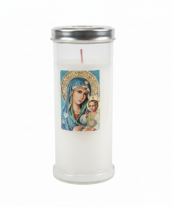 Candela Fecioara Maria T40 Alb