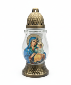 Candele din Sticla cu timp de ardere de 3,5 zile - Albastru