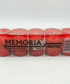 Set Candele 5 bucăți Memoria Bispol Rosu p30
