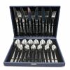 Set tacamuri Inox 24 piese pentru 6 persoane diverse modele - Albastru