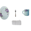 Set 6 Platouri Ovale arcopal si 6 Cani  + 6 Furculițe INOX 6 Prosoape Pachet Select 1