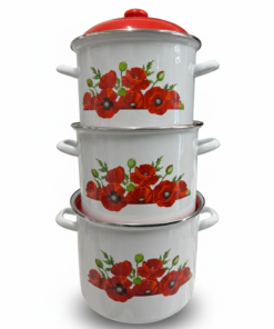 Oale cu capac emailate Maci