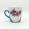 Cană Ceramică Albastra cu Crini Violeți