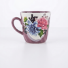 Cană Ceramică Mov cu Dalii