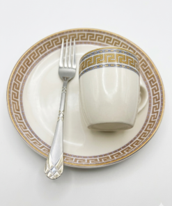 Set Versace farfurie adanca, ceasca & lingura