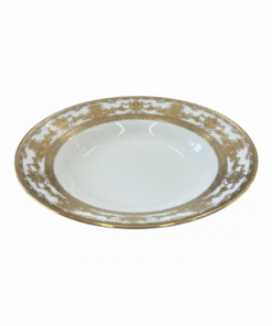 Farfurie ceramica adanca „Dantelă Aurie”