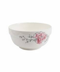 Castron ceramica Bujor Roz