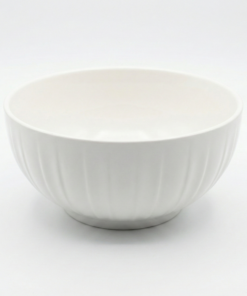 Bol ceramica Alb Striat