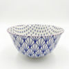 Bol Ceramic Alb-Albastru