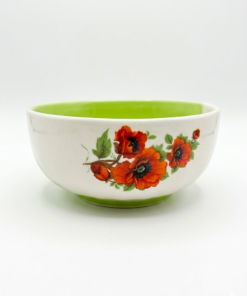 Bol Ceramic Verde cu Maci