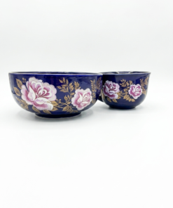 Set Bol si Cana ceramica Trandafir de Safir