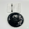 Pachet pomana model floral Alb-Roz 6 Farfurii adanci+6 Cani+6 Linguri/Furculite & 6 Prosoape
